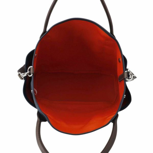 エルメス サックドパンサージュ グルーム SAC DE PANSAGE GROOM ネイビー/フー W刻印 2way