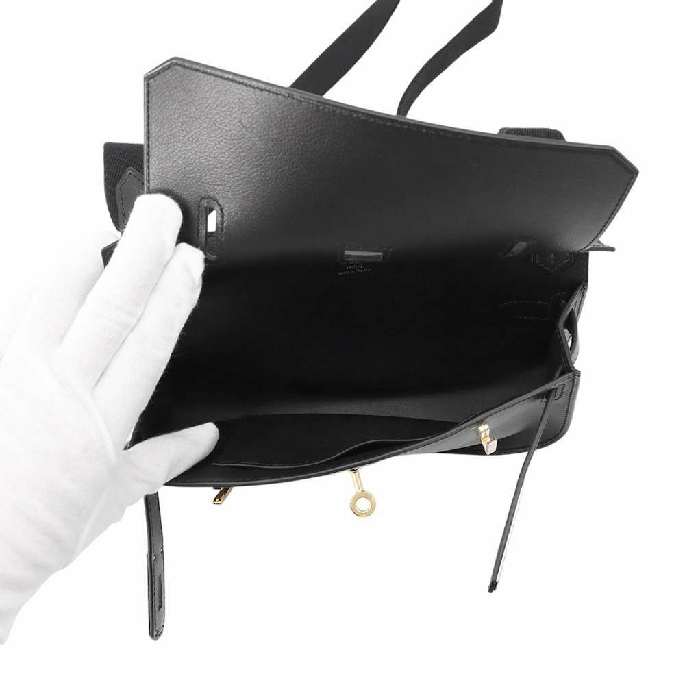 エルメス ジプシエール ミニ ブラック/ゴールド金具 エバーカラー B刻印 HERMES バッグ 黒