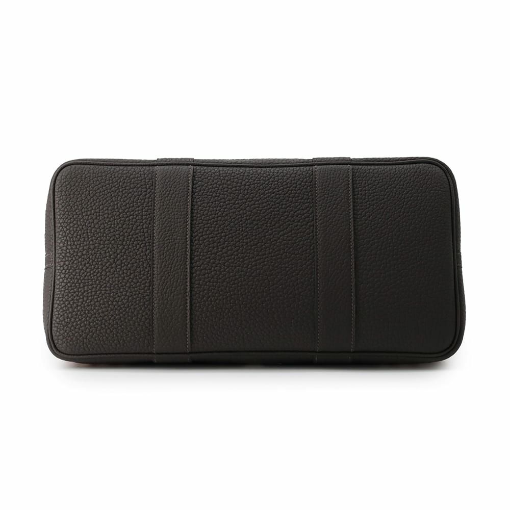 エルメス ガーデンパーティPM タータン・スクエア エクリュ/エベンヌ/シルバー金具 トワルアッシュ/ネゴンダ W刻印