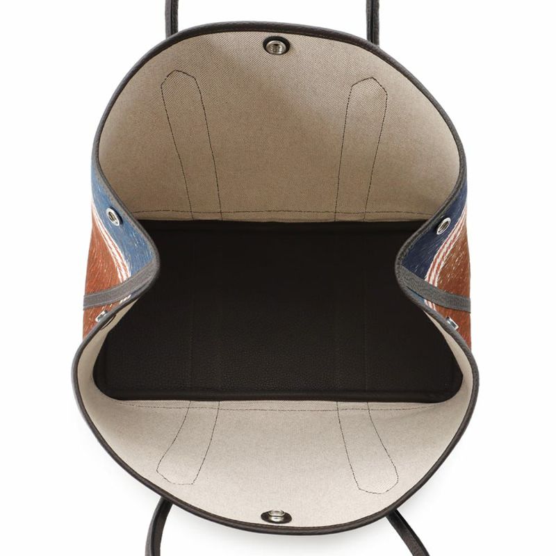 エルメス ガーデンパーティPM タータン・スクエア エクリュ/エベンヌ/シルバー金具 トワルアッシュ/ネゴンダ W刻印