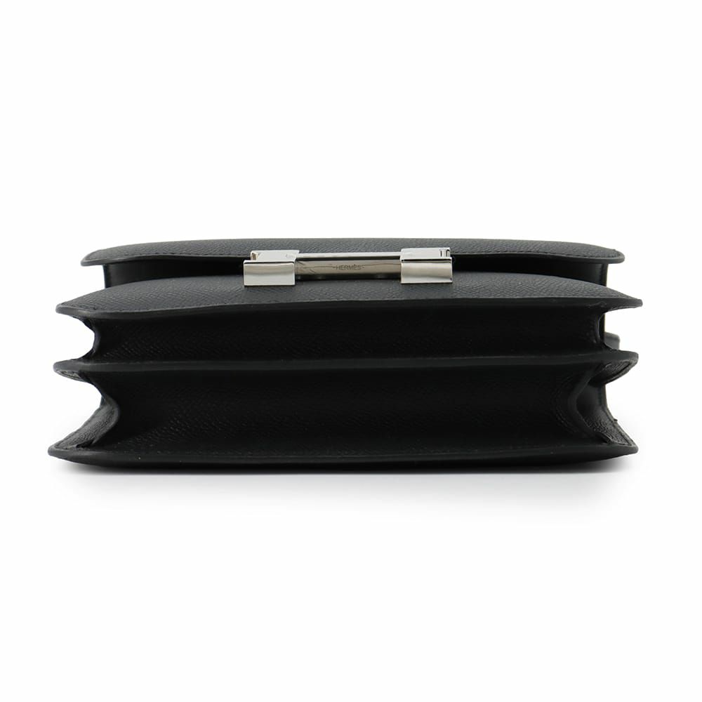 エルメス ミニ コンスタンス3 ミロワール ブラック/シルバー金具 エプソン W刻印 黒