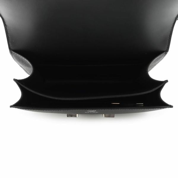 エルメス ミニ コンスタンス3 ミロワール ブラック/シルバー金具 エプソン W刻印 黒