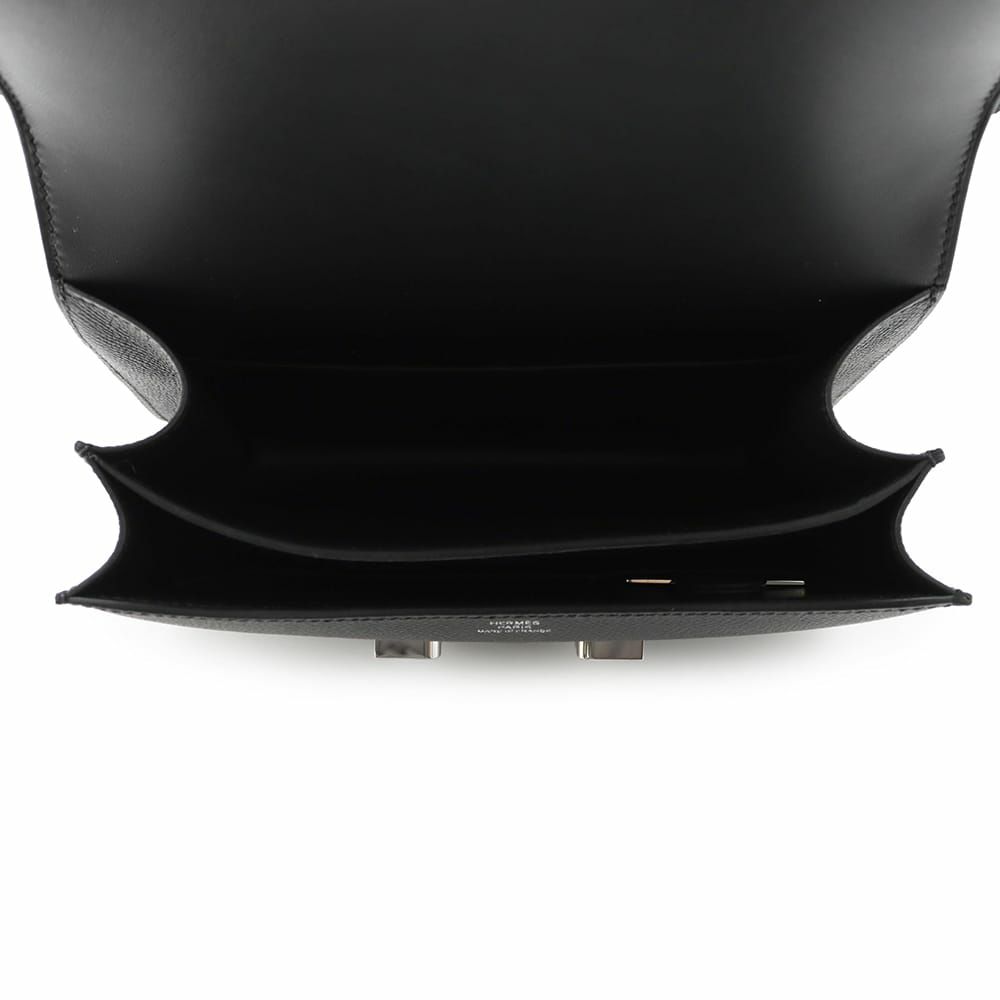 エルメス ミニ コンスタンス3 ミロワール ブラック/シルバー金具 エプソン W刻印 黒