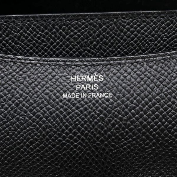 エルメス ミニ コンスタンス3 ミロワール ブラック/シルバー金具 エプソン W刻印 黒