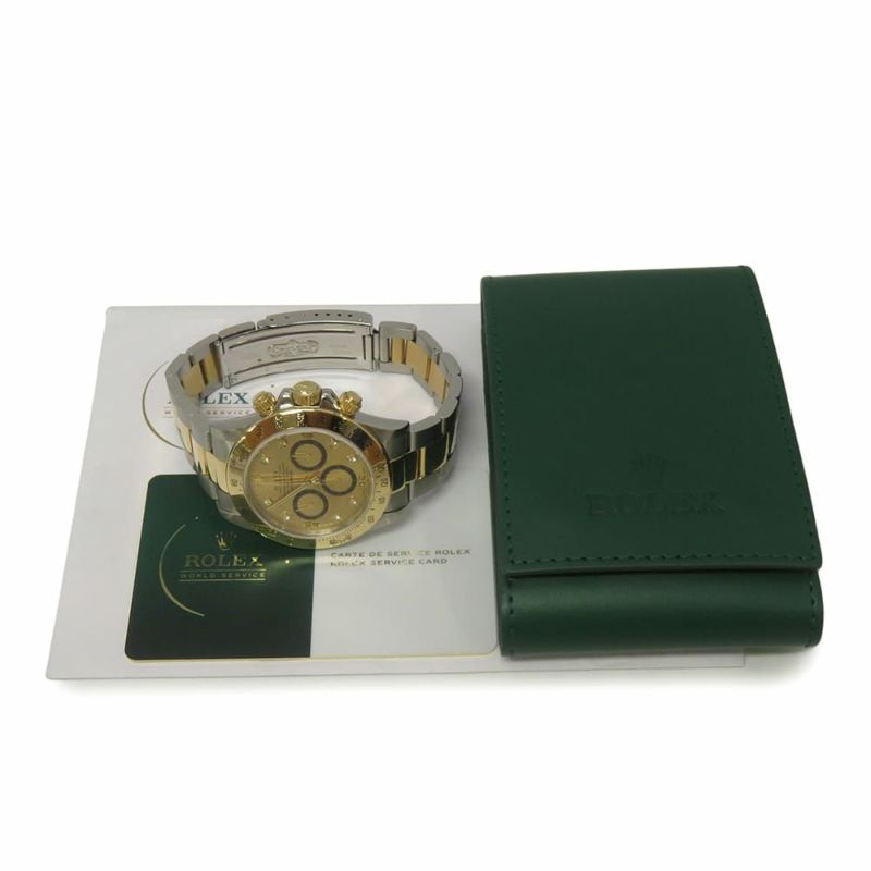 ロレックス コスモグラフ デイトナ K18YG/SS N番 16523G シャンパン文字盤 8Pダイヤ