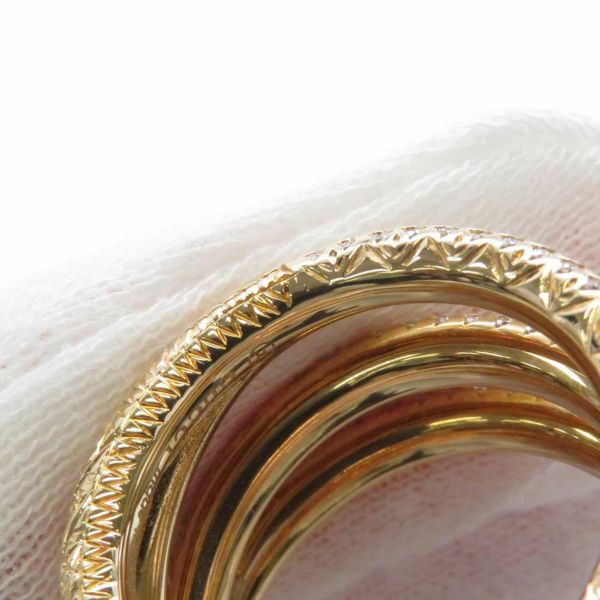 グッチ リング ウロボロス 3連 ダイヤモンド K18YGイエローゴールド リングサイズ10 ジュエリー 指輪