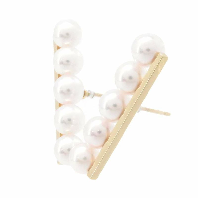 タサキ ピアス バランス プラス あこや真珠 K18YGイエローゴールド E-3842-18KSG TASAKI