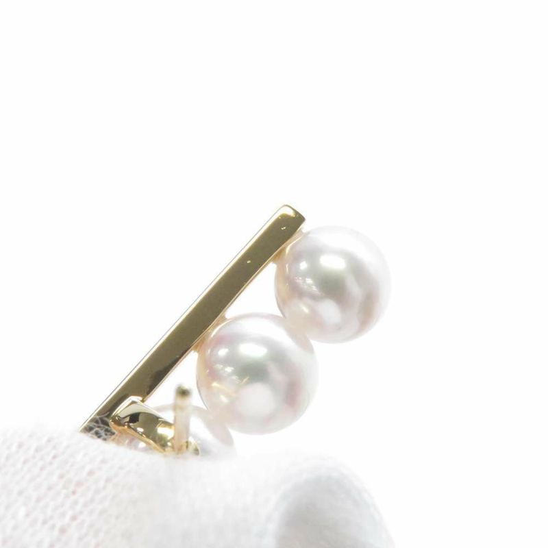 タサキ ピアス バランス プラス あこや真珠 K18YGイエローゴールド E-3842-18KSG TASAKI