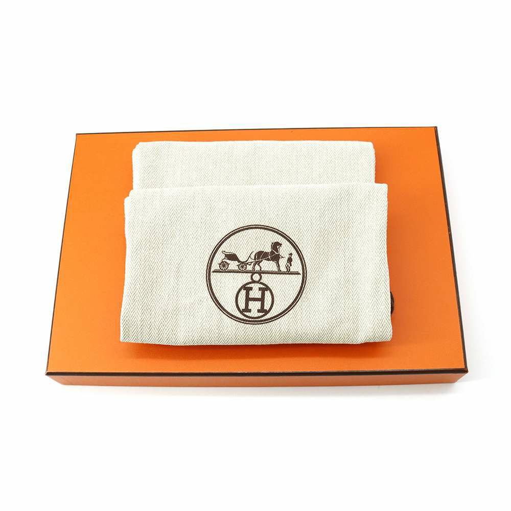 エルメス モカシン ロワイヤル カーフスキン レディースサイズ37 1/2 HERMES 靴 白