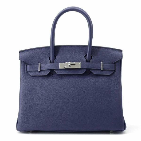 エルメス バーキン30 ブルーネイビー/シルバー金具 トゴ B刻印 HERMES Birkin ハンドバッグ |  中古・新品ブランド販売ギャラリーレア公式通販