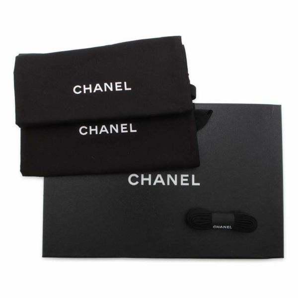 シャネル スニーカーココマーク ニット レディースサイズ36 G35549 CHANEL 靴 黒 白