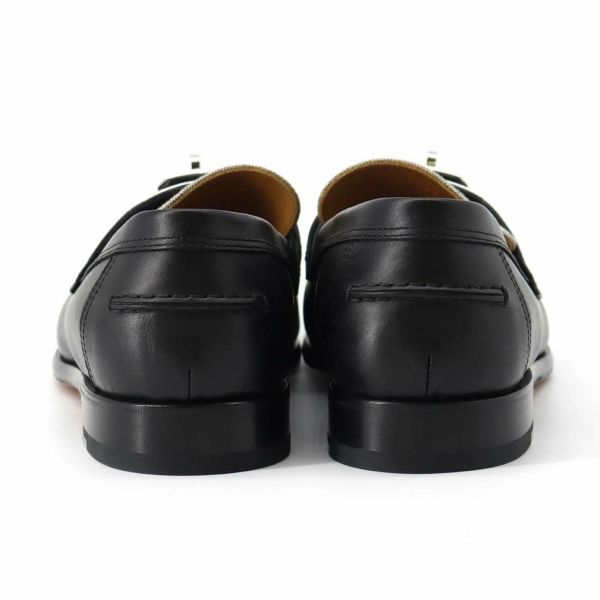 エルメス モカシン デスタン カーフレザー/トワルH メンズサイズ41 1/2 HERMES 靴 黒