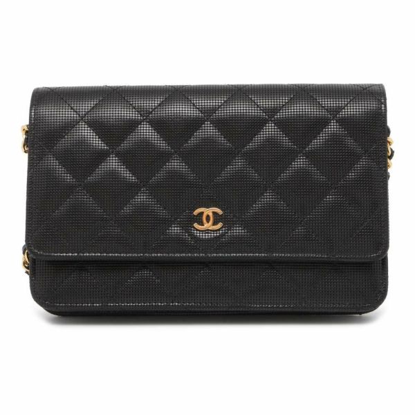 シャネル チェーンウォレット マトラッセ ココマーク レザー CHANEL 財布 バッグ