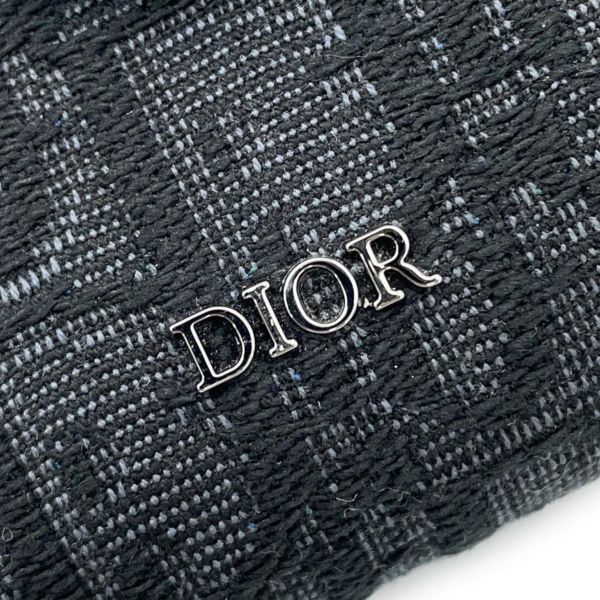 クリスチャン・ディオール 長財布 オブリーク サドル ロングウォレット ジャカード 2ADBC321YKS Christian Dior 黒 トロッター