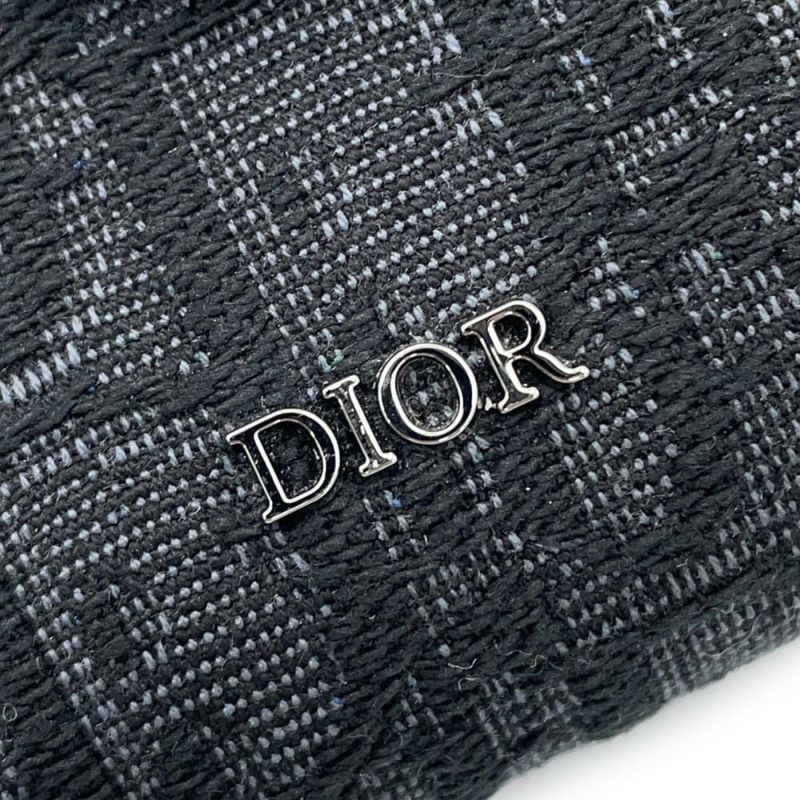 クリスチャン・ディオール 長財布 オブリーク サドル ロングウォレット ジャカード 2ADBC321YKS Christian Dior 黒 トロッター