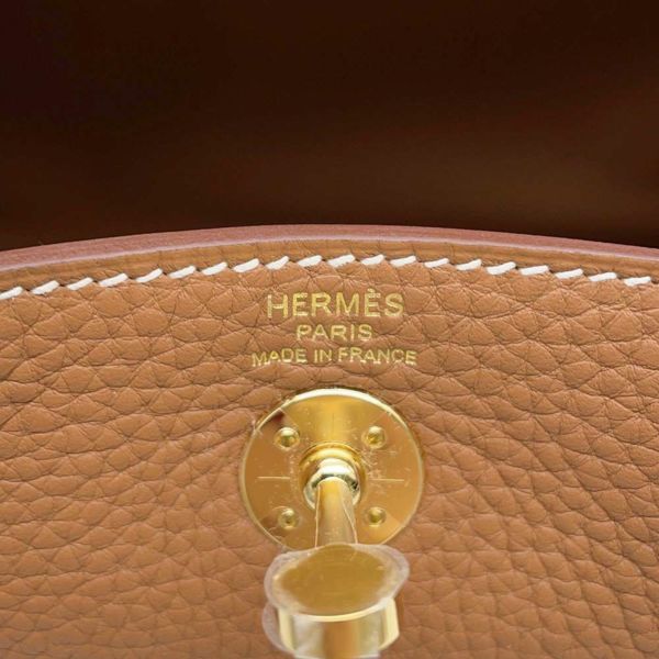 エルメス ハンドバッグ リンディ ミニ ゴールド/ゴールド金具 トリヨンクレマンス K刻印 HERMES 2wayショルダー