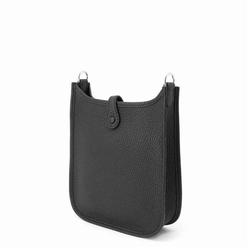 エルメス エブリンTPM アマゾンサングル コルダージュ ブラック/グリミスティ/シルバー金具 トリヨンクレマンス K刻印 黒