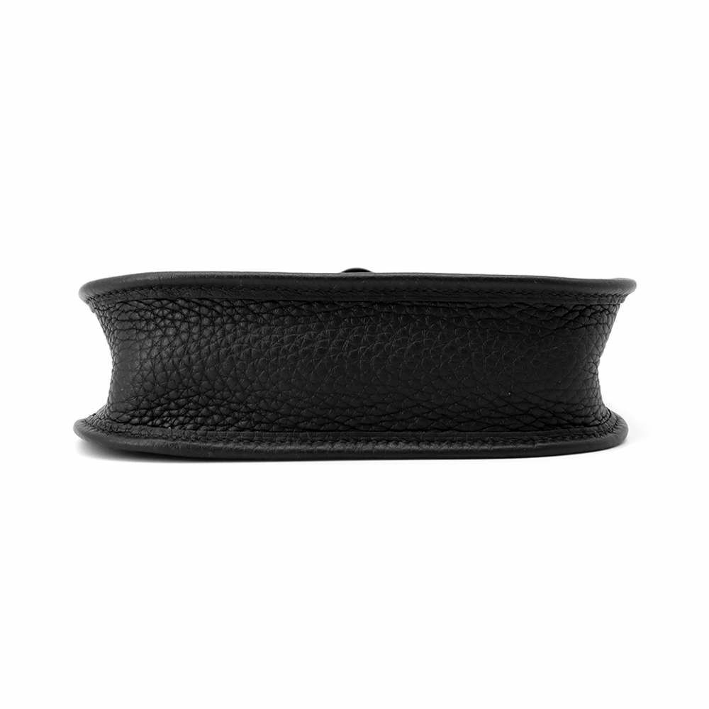 エルメス エブリンTPM アマゾンサングル コルダージュ ブラック/グリミスティ/シルバー金具 トリヨンクレマンス K刻印 黒