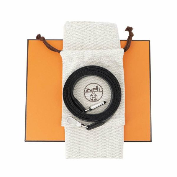 エルメス エブリンTPM アマゾンサングル コルダージュ ブラック/グリミスティ/シルバー金具 トリヨンクレマンス K刻印 黒