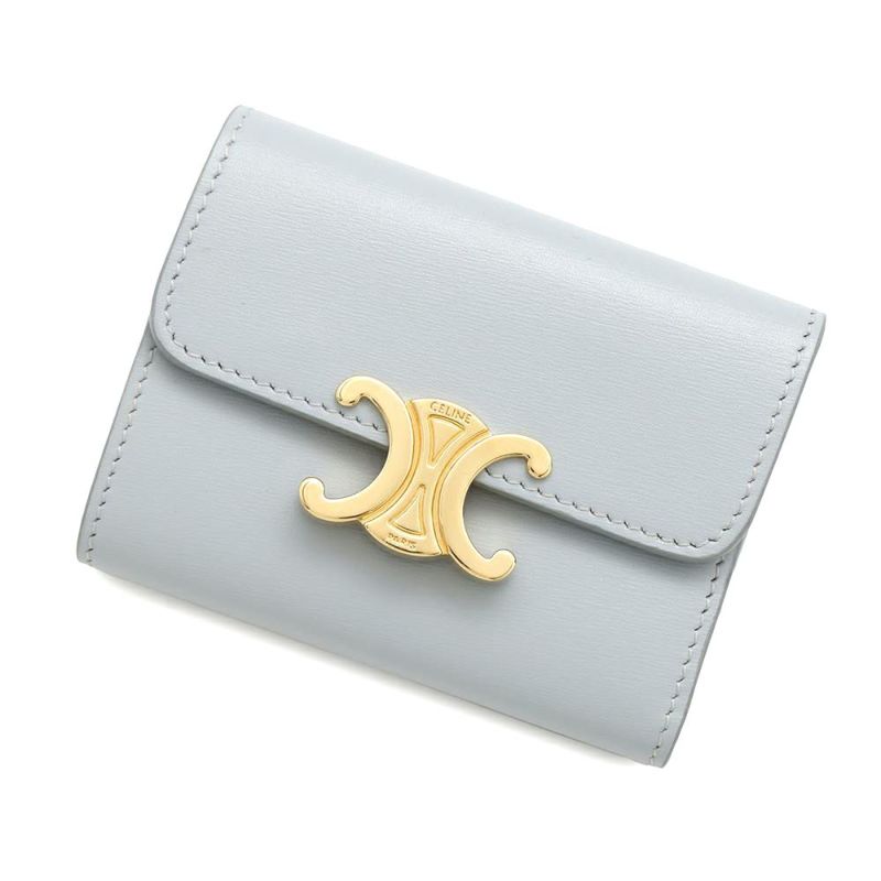 セリーヌ 二つ折り財布 トリオンフ コンパクトウォレット コインケース付 10I653 CELINE 財布