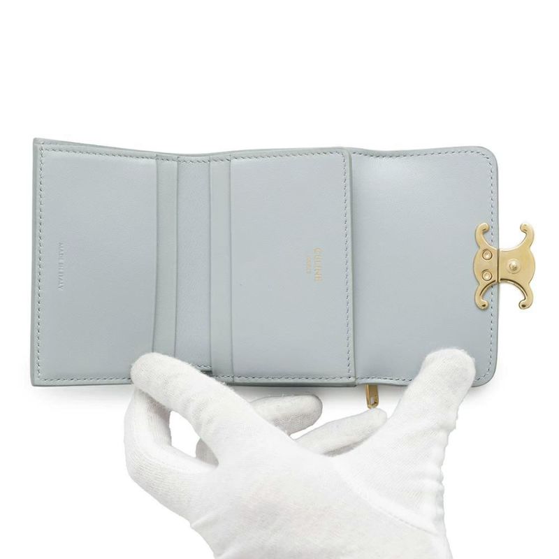 セリーヌ 二つ折り財布 トリオンフ コンパクトウォレット コインケース付 10I653 CELINE 財布