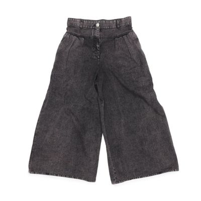 シャネル パンツ プリント ロゴ デニム ココマーク コットン