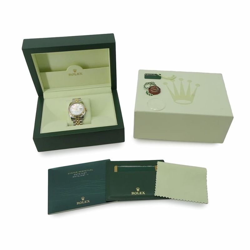 ロレックス デイトジャスト SS/K18YG イエローゴールド 116233NR ホワイトシェル文字盤 ローマン