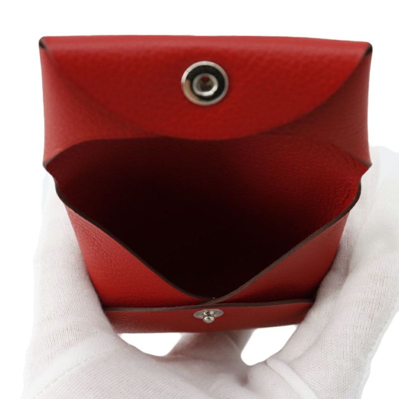 エルメス コインケース バスティア ルージュラデュー エバーカラー W刻印 HERMES 財布