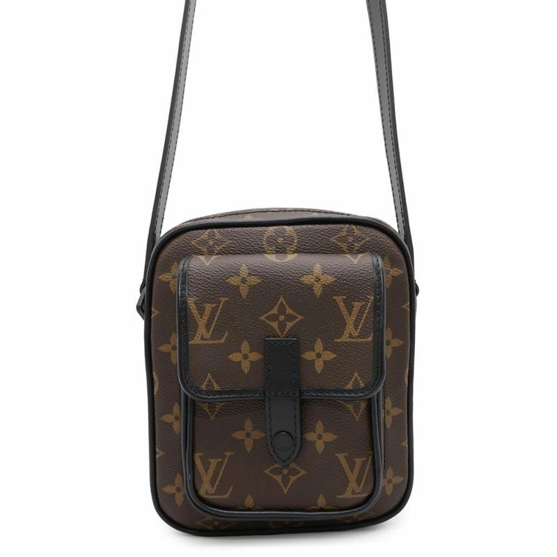 ルイヴィトン ショルダーバッグ モノグラム・マカサー クリストファー・ウエアラブル ウォレット M69404 LOUIS VUITTON 黒 ブラック