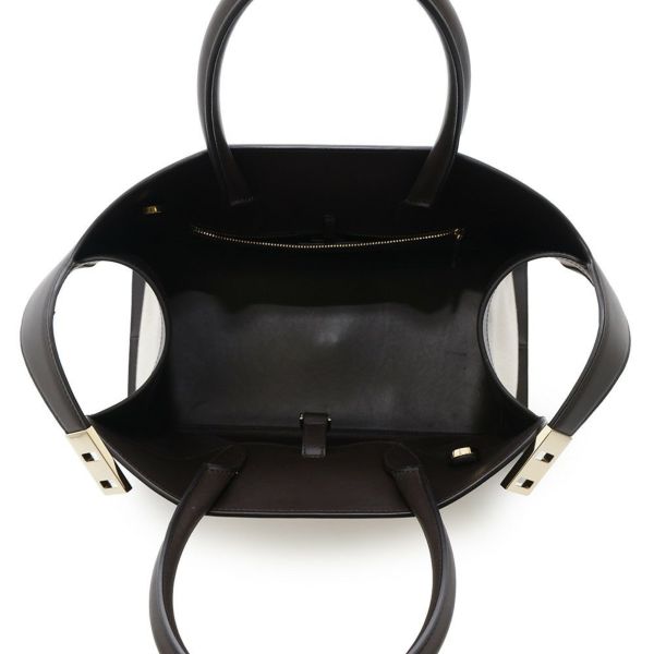 フェラガモ ハンドバッグ ハグ Hug S キャンバス カーフレザー 216377 Ferragamo 2way