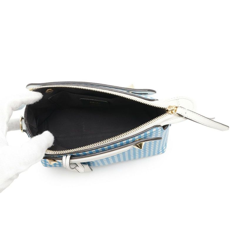 フェンディ ハンドバッグ バイザウェイ チェック ミニ 8BL145 FENDI 2way