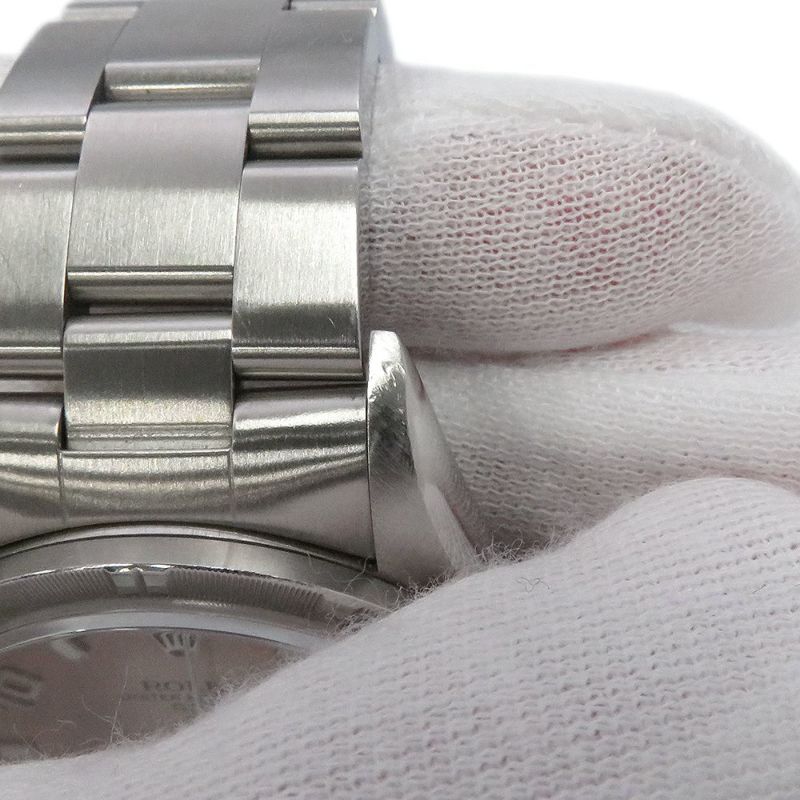 ロレックス オイスターパーペチュアル デイト U番 15210 ROLEX 腕時計 ピンク文字盤 飛びアラビア