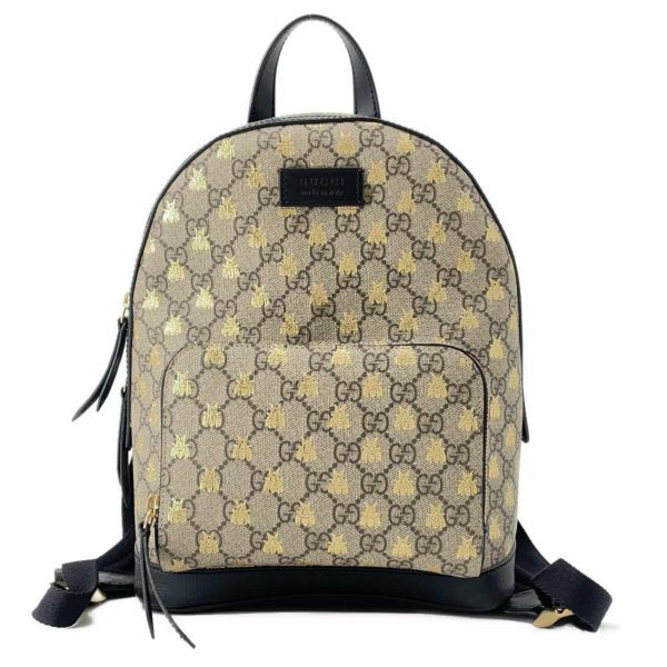 グッチ リュック GGスプリーム ビー PVC 427042 GUCCI バッグ バックパック ハチ 蜂 黒