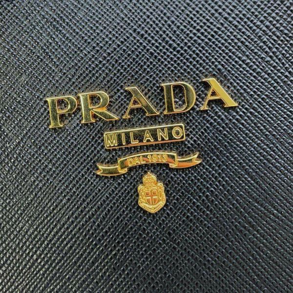 プラダ ハンドバッグ サフィアーノ レザー 1BA113 PRADA 2WAYショルダーバッグ 黒 アウトレット品