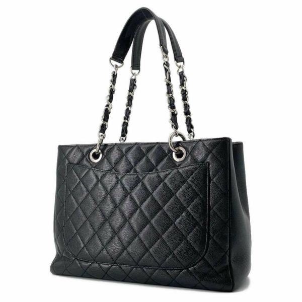 シャネル チェーントートバッグ マトラッセ ココマーク キャビアスキン GST トート A50995 CHANEL 黒