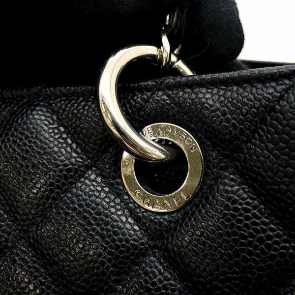 シャネル チェーントートバッグ マトラッセ ココマーク キャビアスキン GST トート A50995 CHANEL 黒