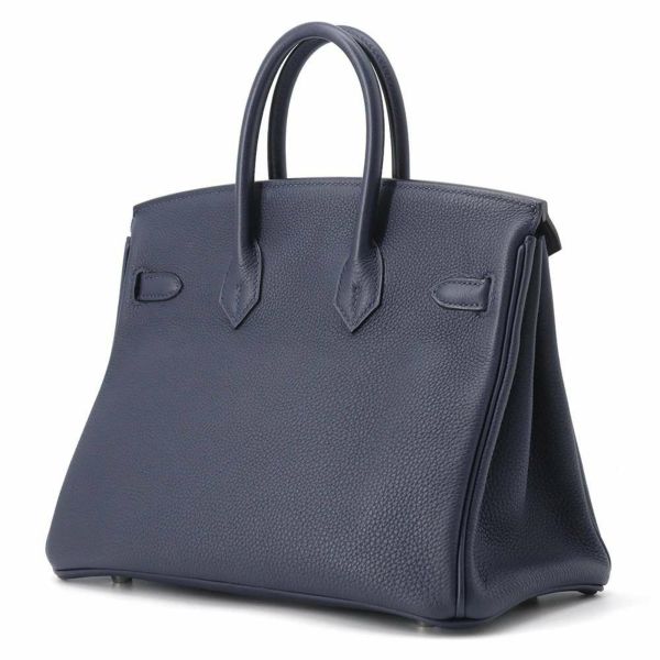 エルメス バーキン25 ブルーニュイ/シルバー金具 トゴ C刻印 HERMES Birkin ハンドバッグ