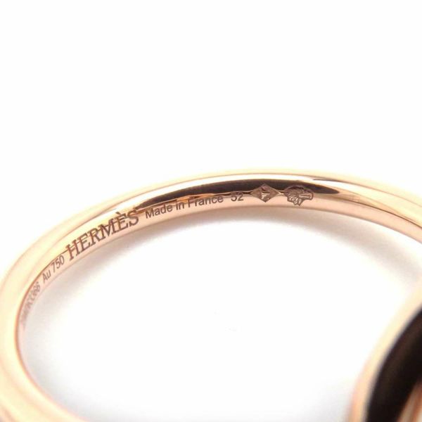 エルメス リング エシャペPM ダイヤモンド 10P 計0.07ct K18PGピンクゴールド リングサイズ52 HERMES ジュエリー 指輪