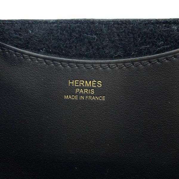 エルメス ハンドバッグ インザループ 18 ブラック/ゴールド金具 トリヨンクレマンス B刻印 黒