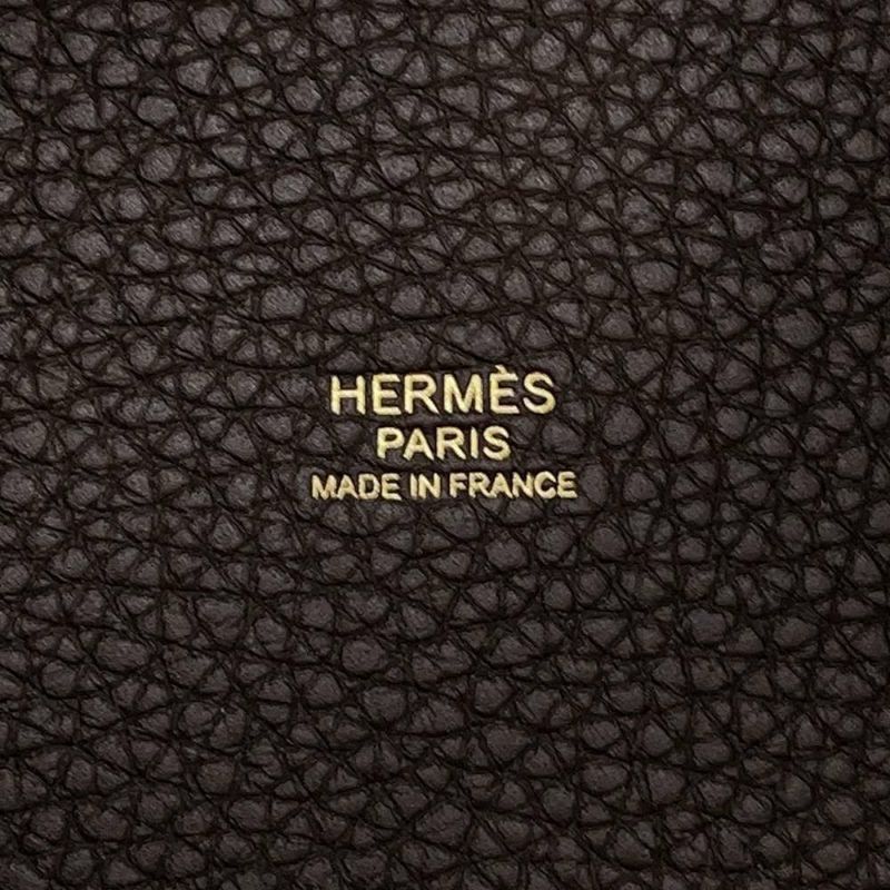 エルメス ハンドバッグ ピコタンロックPM エベンヌ/ゴールド金具 トリヨンクレマンス U刻印