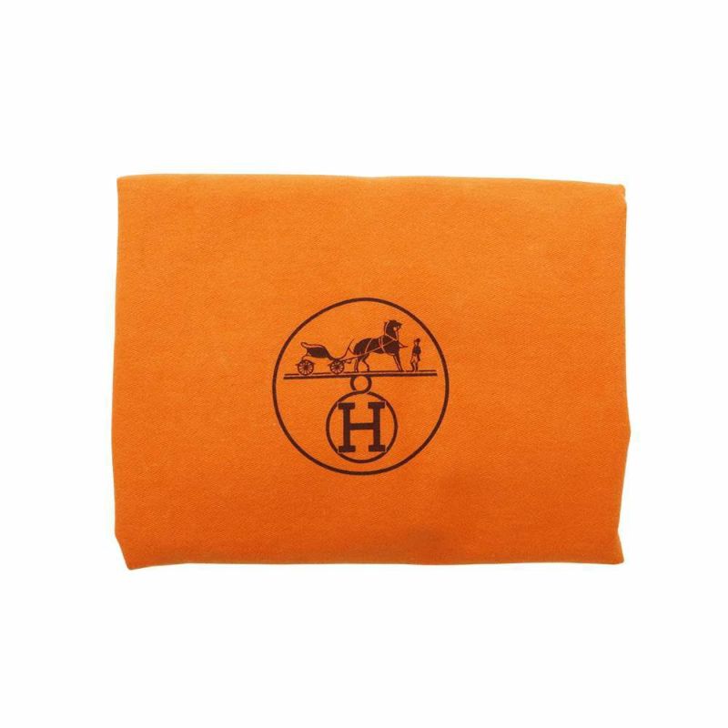 エルメス ハンドバッグ プリュム28 ブラウン/シルバー金具 ハラコ/スイフト □K刻印