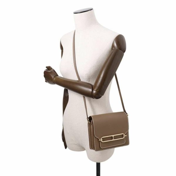 エルメス サック ロウリス ルリ ミニ エトゥープ/シャンパンゴールド金具 スイフト W刻印 HERMES バッグ
