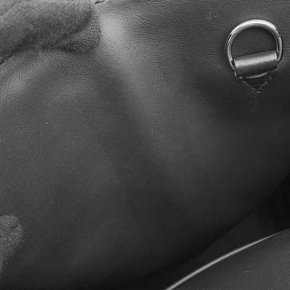 エルメス ボディバッグ ケリー アッカドPM ブラック/シルバー金具 トゴ W刻印 メンズ 黒