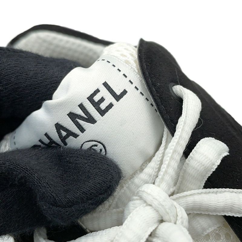 シャネル スニーカー ココマーク スエード メンズサイズ43 G45078 CHANEL 靴 黒