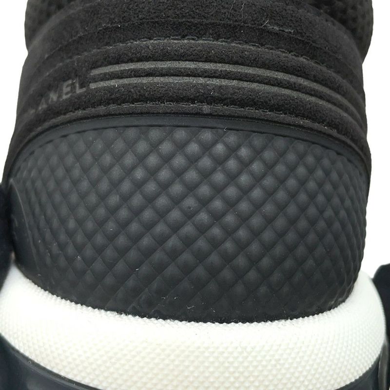 シャネル スニーカー ココマーク スエード メンズサイズ43 G45078 CHANEL 靴 黒