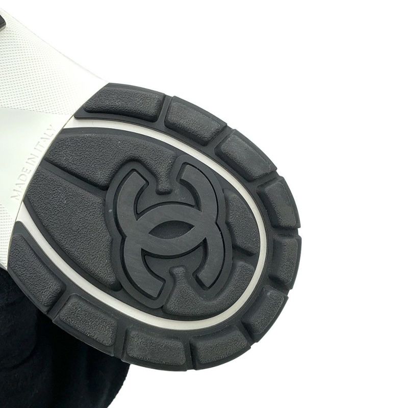 シャネル スニーカー ココマーク スエード メンズサイズ43 G45078 CHANEL 靴 黒