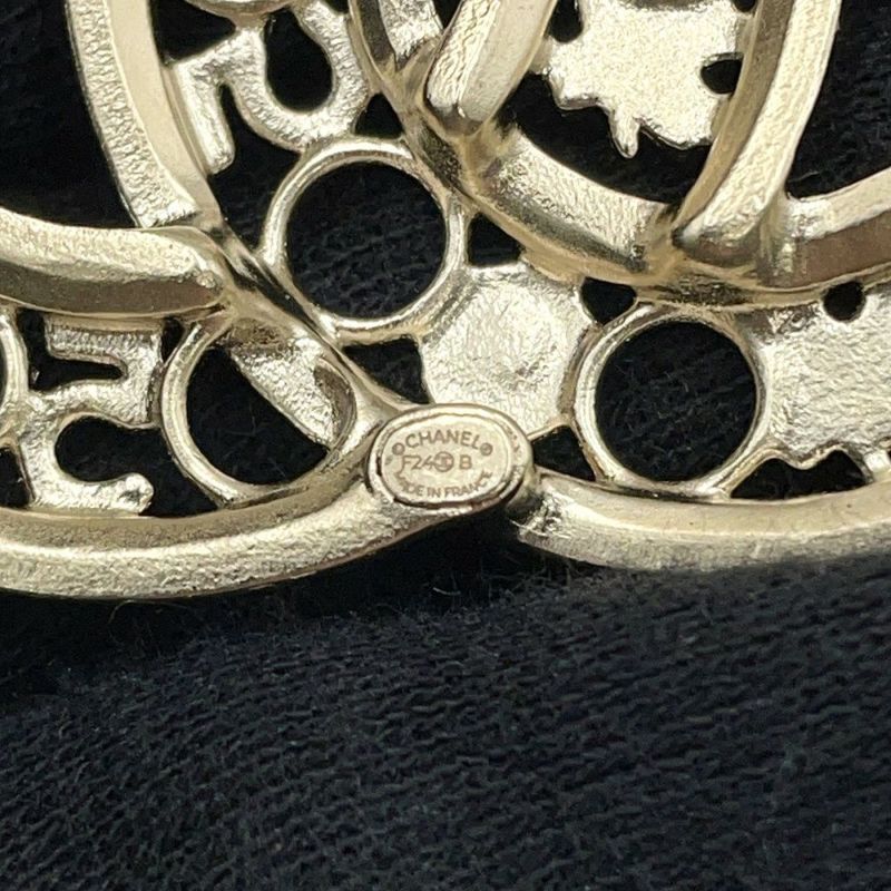 シャネル ブローチ ココマーク クローバー ストラス F24B ABE297 CHANEL アクセサリー ラインストーン