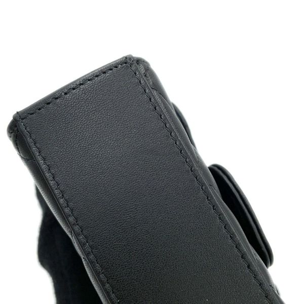 シャネル チェーンショルダーバッグ マトラッセ ココマーク チェーンクラッチ ラムスキン AP2682 CHANEL 黒