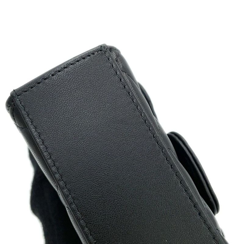 シャネル チェーンショルダーバッグ マトラッセ ココマーク チェーンクラッチ ラムスキン AP2682 CHANEL 黒