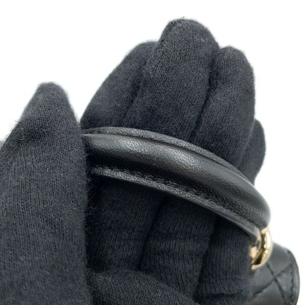 シャネル チェーンショルダーバッグ マトラッセ ココマーク チェーンクラッチ ラムスキン AP2682 CHANEL 黒